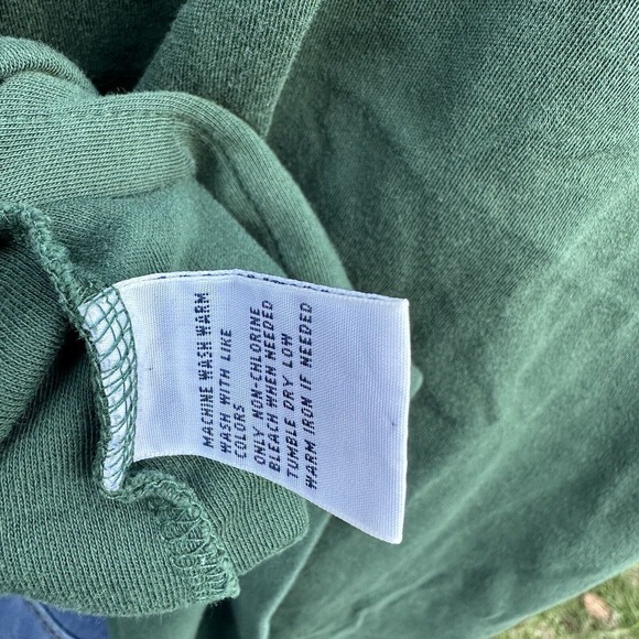 Polo By Ralph Lauren Polo Shirt Mens XXL Short Sleeve Solid Green Orange Pony - Picture 7 of 7